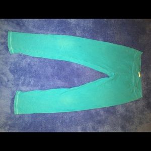 Blue leggings